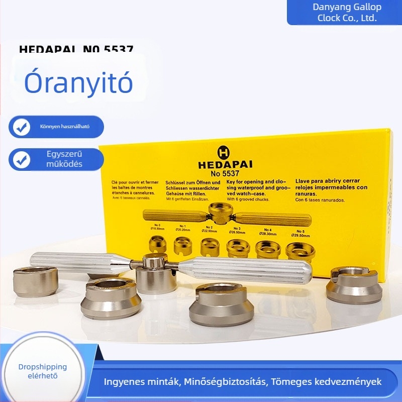 Órajavító szerszám 5537 Óranyitó Rolex S/Ditu órafedél-nyitóhoz, finom fogú hátlap nyitásához, 6 darab