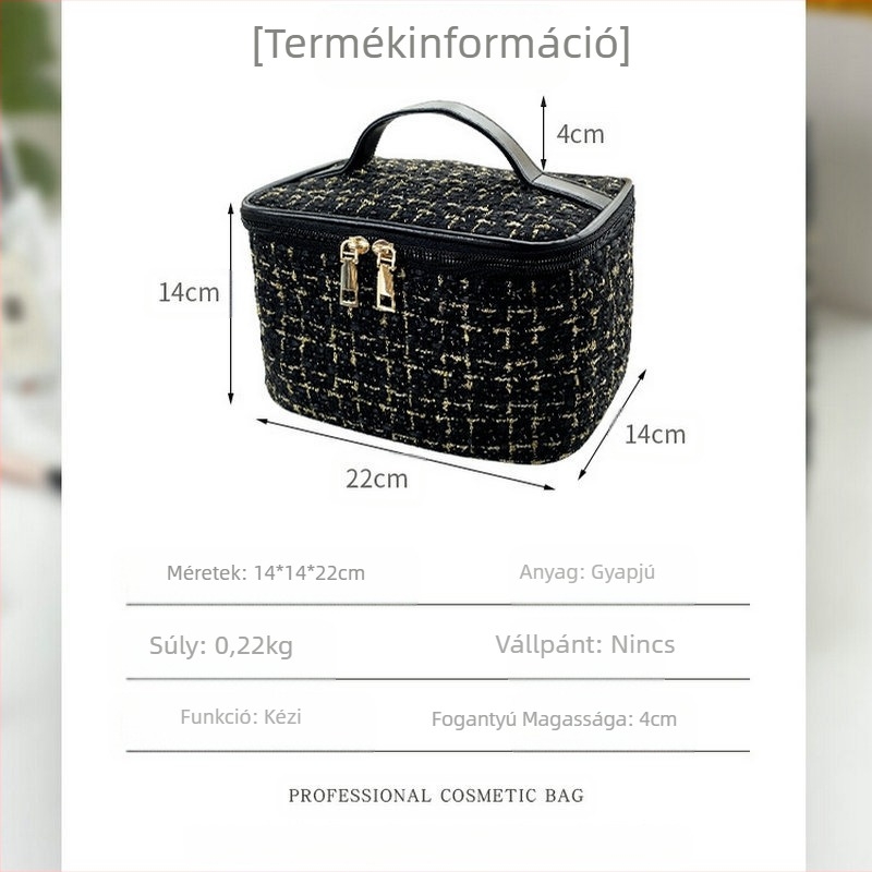 Arany illatú stílusú, nagy értékű női hordozható kozmetikai táska, új stílusú női tárolótáska, hordozható, nagy kapacitású kozmetikai táska