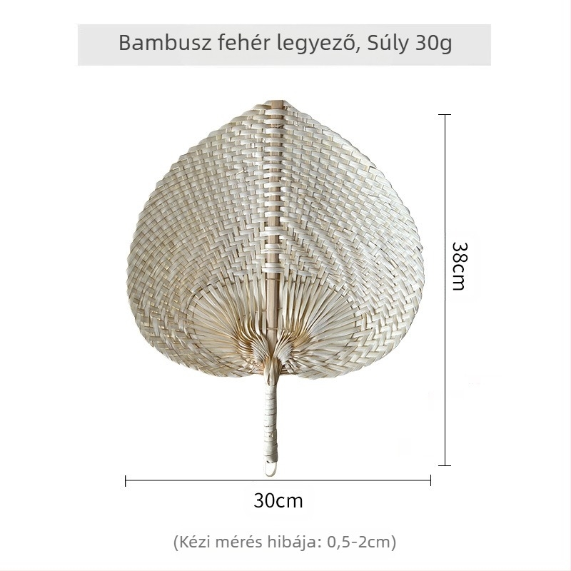 Vietnami jellegzetes őszibarack alakú bambusz legyező, nyári legyező, művészi pu legyező, kis, friss, kreatív, kézzel tekerős színes legyező