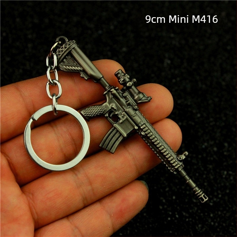 Jedi Escape AWM 98k M24 SKS Serpenyő M416 AKM Ötvözet Kulcstartó Modell