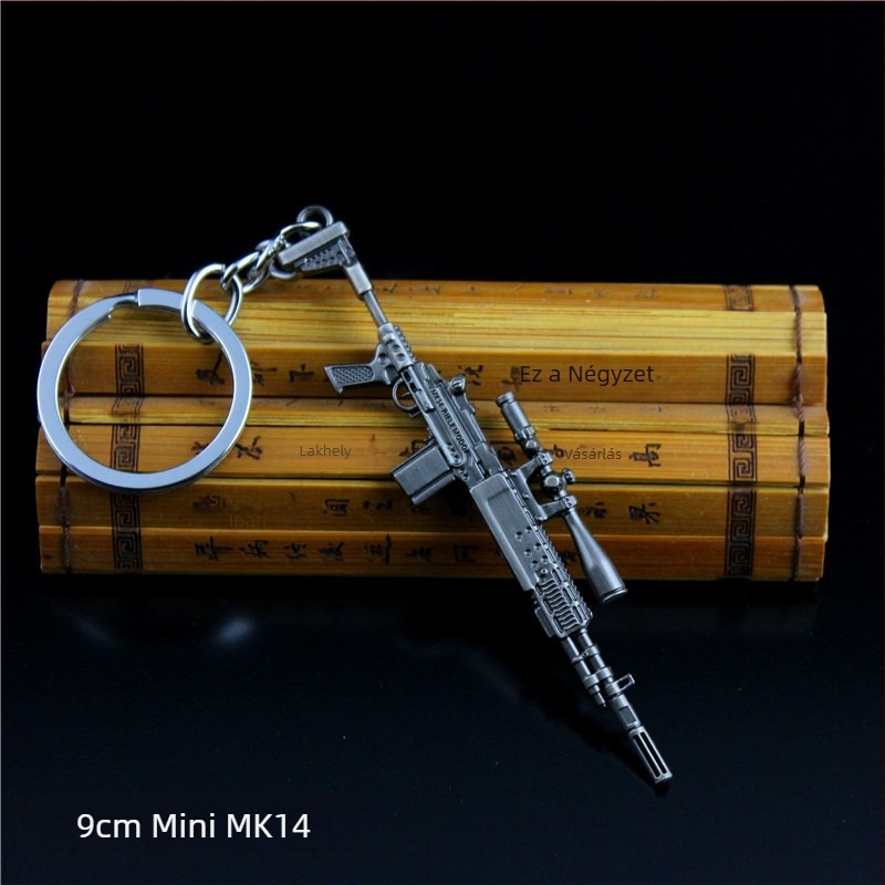 Jedi Escape AWM 98k M24 SKS Serpenyő M416 AKM Ötvözet Kulcstartó Modell