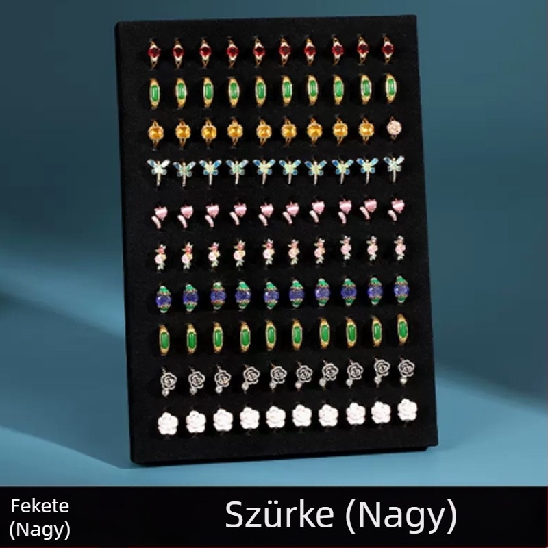 Divat kreatív képkeret gyűrűs kijelző állvány összecsukható állvány flanelette ékszertároló állvány kellékek