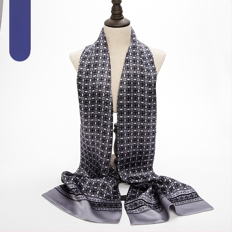 Hangzhou férfi tiszta eperfa selyem hosszú sál sál sál gyár nagykereskedelmi selyemsál professzionális kétrétegű