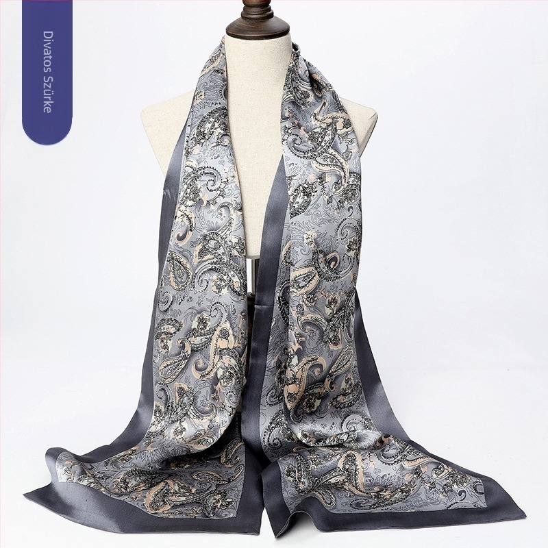 Hangzhou férfi tiszta eperfa selyem hosszú sál sál sál gyár nagykereskedelmi selyemsál professzionális kétrétegű