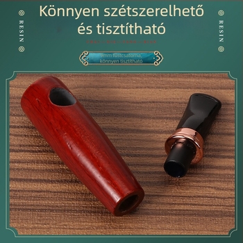 DHL Új, kreatív, 9 mm-es füstcső, Aoko fa cső, könnyű, hordozható, hordozható, tömörfa kis cső