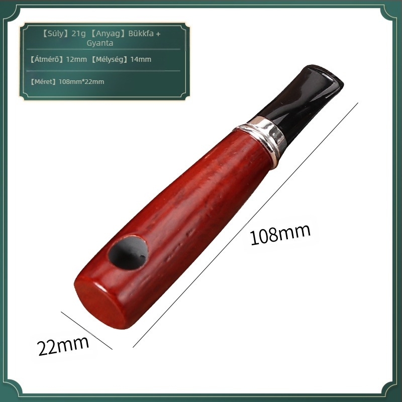 DHL Új, kreatív, 9 mm-es füstcső, Aoko fa cső, könnyű, hordozható, hordozható, tömörfa kis cső