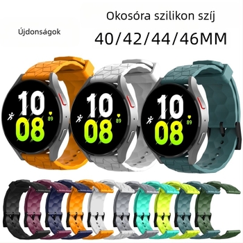 Huawei Watch3/3Pro szilikon szíj GT/GT2/GT3 futballszíj mintás szilikon szalag 20/22 szíj
