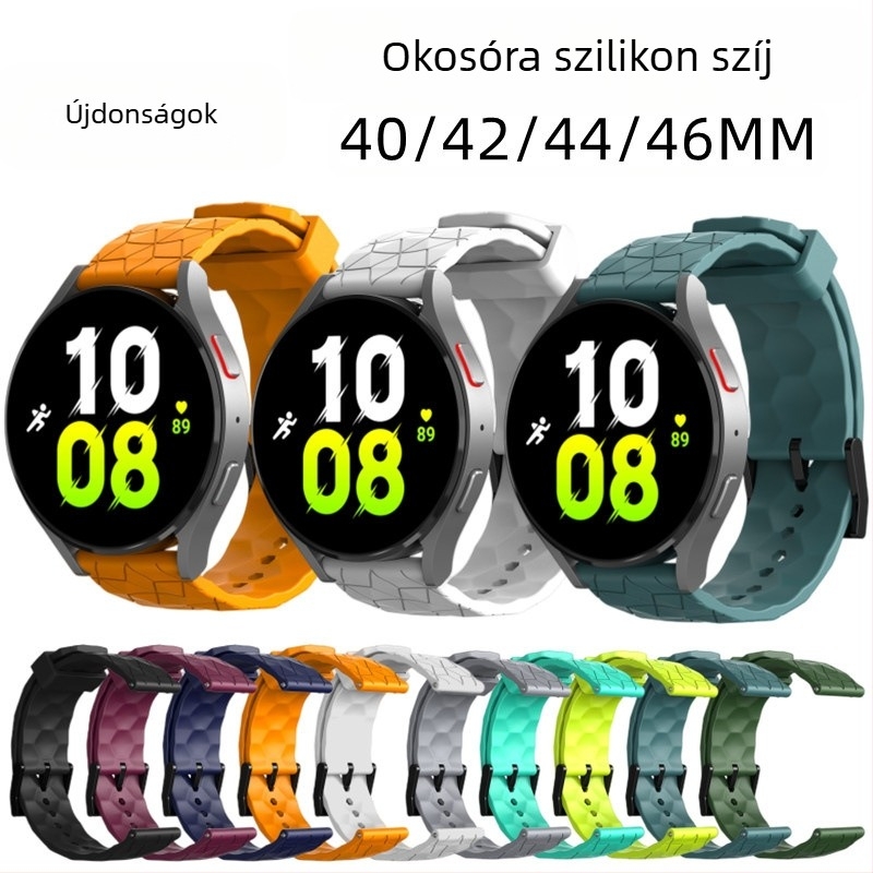 Huawei Watch3/3Pro szilikon szíj GT/GT2/GT3 futballszíj mintás szilikon szalag 20/22 szíj