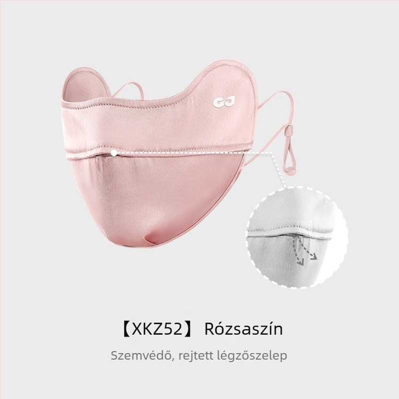 Új selyemmaszk nőknek, nyári napvédő, UV-szűrős, fülbe akasztható maszk, könnyű és lélegző arcmaszk, Xkz52