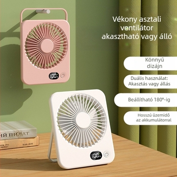 Határokon átnyúló új, hordozható, ultravékony asztali ventilátor, dugaszolható, kétszer használható, digitális, összecsukható, kézi F10 könyves asztali ventilátor