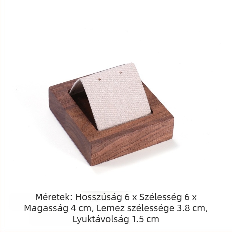 Dió ékszerállvány Retro egyszerű stílusú fülbevaló-kiállító állvány Ékszerpult Arany és ezüst fülbevalók Fülbevaló-kiállító kellékek