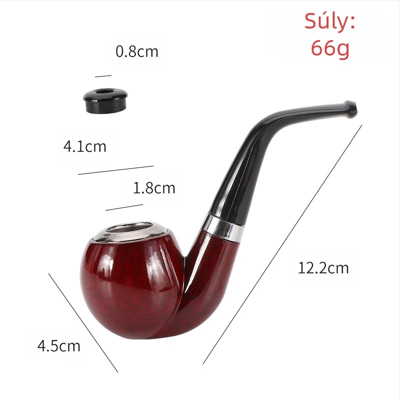 Forró eladású kezdő gyakorló gyantapipa cigaretta kettős felhasználású klasszikus ívelt fém pipafej, kivehető és mosható, közvetlenül raktáron, nagykereskedelemben