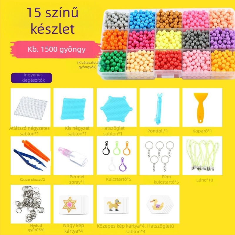 Vízpermet varázsgyöngyök mágikus víz ragadós gyöngyök játékok fiúknak és lányoknak kreatív kézzel készített barkács oktatójátékok