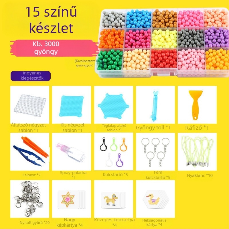 Vízpermet varázsgyöngyök mágikus víz ragadós gyöngyök játékok fiúknak és lányoknak kreatív kézzel készített barkács oktatójátékok