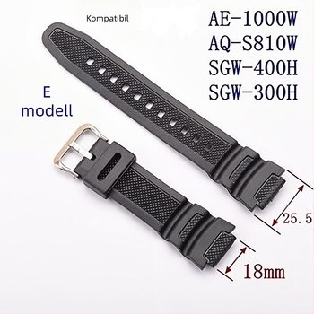 18 mm-es konvex AE-1000w AQ-S810W SGW-400H/300h szilikon pótpánt csere