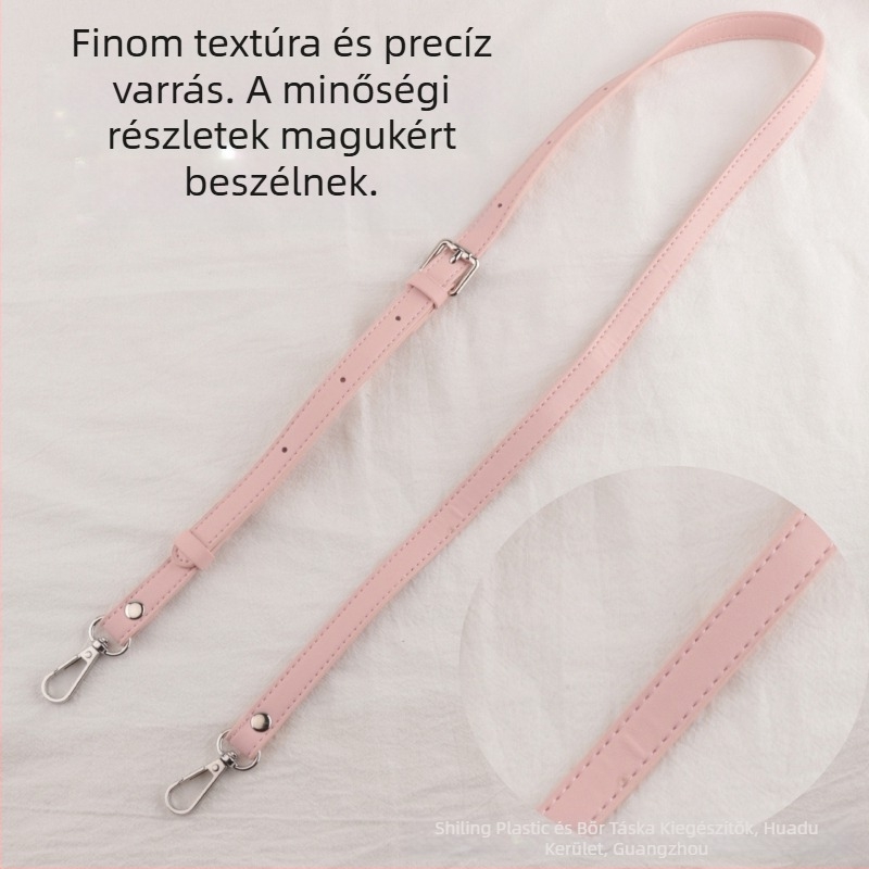 raktáron Egyszerű keresztpántos táska cserélhető vállpánttal, egyszínű PU bőr anyagból, állítható, ütésmentes, utólagosan felszerelhető vállpánttal, kiegészítőkkel