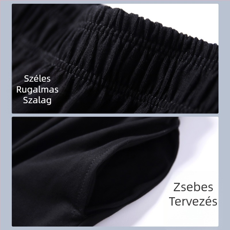 Táncnadrág Répanadrág Laza Lycra Pamut Fekete Testű Fiú Jóga Nadrág Őszi Vizsganadrág Leggings