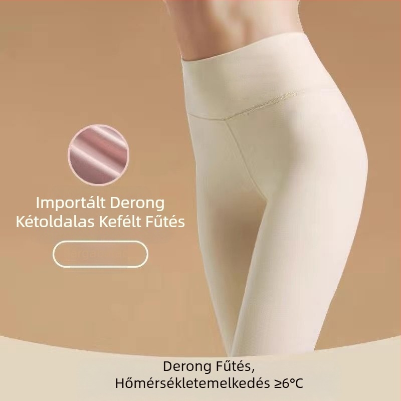 Őszi és téli sokoldalú, kétoldalas, meleg bársony leggings, magas derekú, női hasösszehúzó, csípőemelő, karcsúsító, kényelmes hosszú alsónadrág