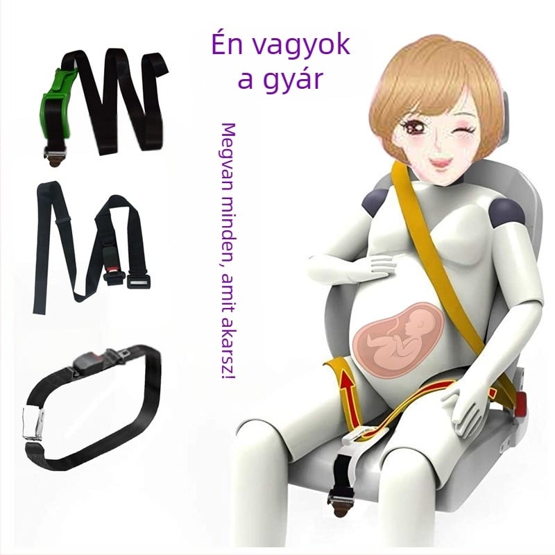 Gyári nagykereskedelmi terhes nőknek való biztonsági öv, szorításgátló hasvédő, hasvédő, gumiabroncsvédő autós biztonsági öv