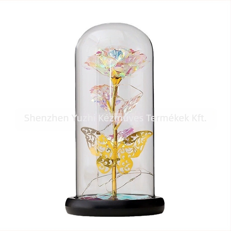 Amazon Eternal Flower üvegborító 520 Tanabata virágos rózsa ajándékdoboz barátnőnek, kreatív születésnapi ajándék