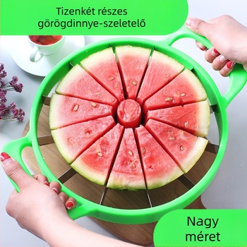 Nagy görögdinnye vágóeszköz rozsdamentes acél gyümölcselválasztó háztartási görögdinnye szeletelő szeletelő elválasztó nagykereskedelem