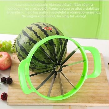 Nagy görögdinnye vágóeszköz rozsdamentes acél gyümölcselválasztó háztartási görögdinnye szeletelő szeletelő elválasztó nagykereskedelem