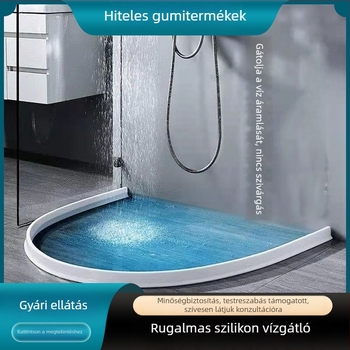 Szilikon hajlítható vízzáró fürdőszobai műtárgy vízálló gát WC vízzáró zuhanyzó vízzáró padlógát