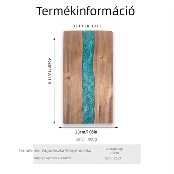 Amazon Real Head gyanta vágódeszka vágódeszka háztartási akácfa steak vágódeszka konyhai sajtos kenyér vágódeszka