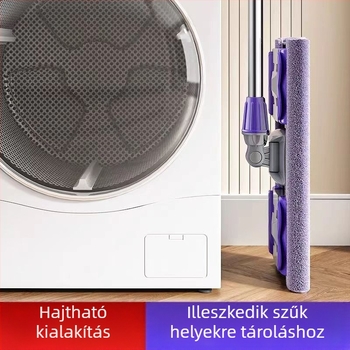 Lapos felmosórongy háztartási, lusta, cserélhető felmosórongy száraz és nedves, kettős felhasználású, egyfelmosós, tiszta, kéz nélküli lapos felmosórongy