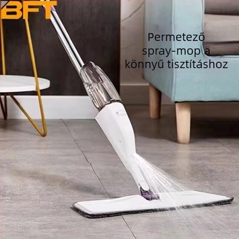Vízpermetes felmosó nedves és száraz háztartási vízpermetes felmosó tisztításhoz nagy kapacitású, kézzel mosható lapos felmosó, lusta felmosó