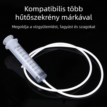 Hűtőszekrény lefolyólyuk kotrókefe tisztítóeszköz hideg helyiség lefolyócső víz jég elzáródás tisztító kotró