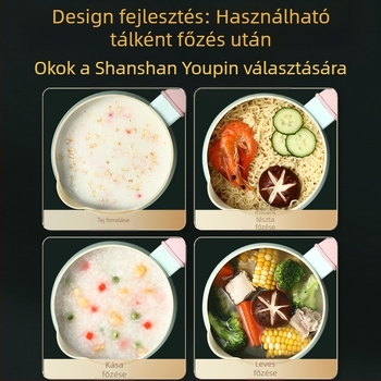 Kis tejeskanna, instant tésztafőző edény, kerámia tejeskanna, tapadásmentes edény, bébiétel-kiegészítő edény, kis leveseskanna, indukciós tűzhely feldolgozása és testreszabása