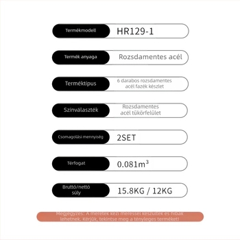 Rozsdamentes acél leveses edénykészlet 6 darabos háztartási export konyhai leveses edény kombináció határokon átnyúló gáz binaurális tejeskanna