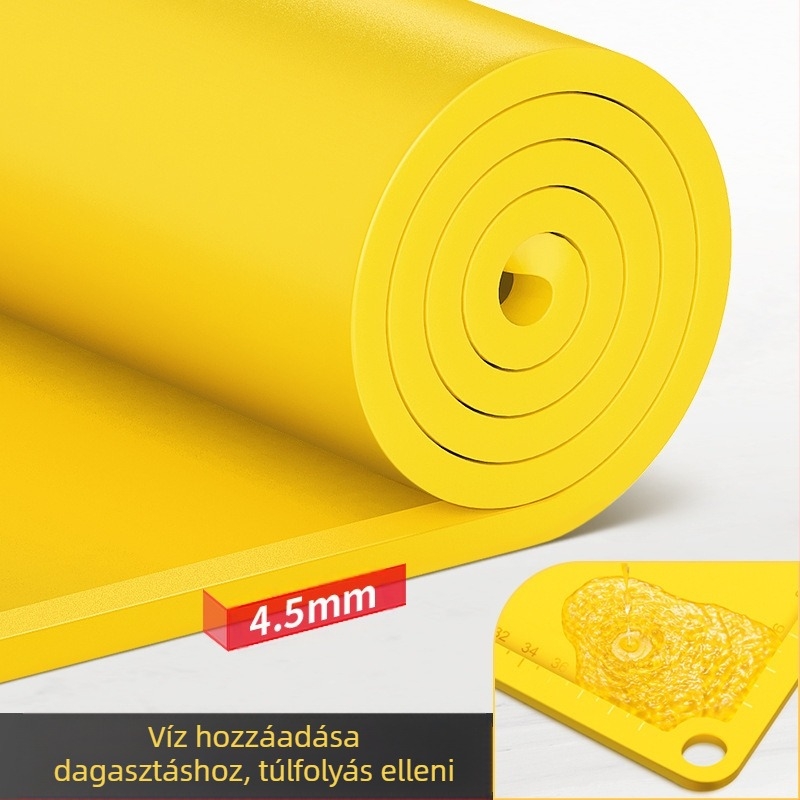 Élelmiszeripari minőségű sütőpapírral bélelt háztartási és tésztalap vágódeszka és tészta tárgy szilikon dagasztópárna megvastagodott