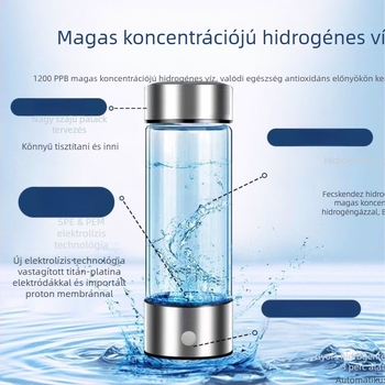 Gyári közvetlen hidrogénben gazdag vizespohár Hordozható hidrogénben gazdag vizespohár SPE, PEM technológiájú hidrogénben gazdag vizespohár raktáron