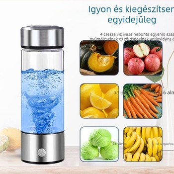 Gyári közvetlen hidrogénben gazdag vizespohár Hordozható hidrogénben gazdag vizespohár SPE, PEM technológiájú hidrogénben gazdag vizespohár raktáron