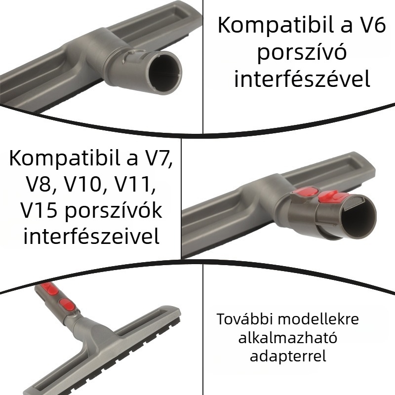 Porszívó tartozékokhoz alkalmas V6 padlókefe PP kefefej Padlókefe szívófej V6-V7 adapter tartozékok