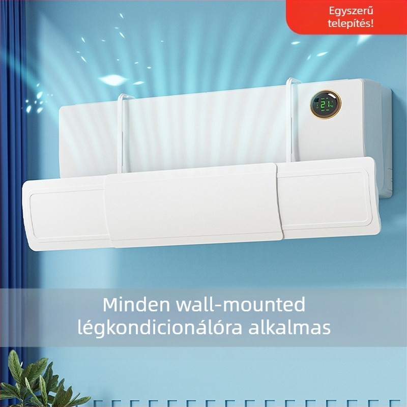 2025 Új klímaberendezés Szélvédő Légkivezető Speciális Terelőlemez Közvetlen Fúvás Elleni Falra Szerelhető Univerzális Átvezető Szélterelő