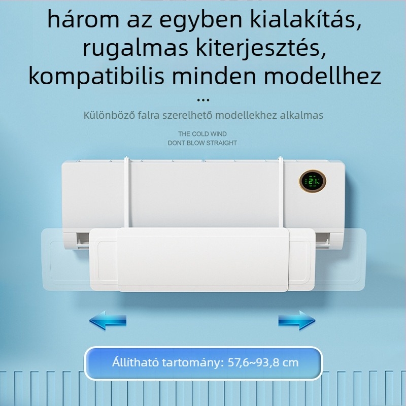 2025 Új klímaberendezés Szélvédő Légkivezető Speciális Terelőlemez Közvetlen Fúvás Elleni Falra Szerelhető Univerzális Átvezető Szélterelő