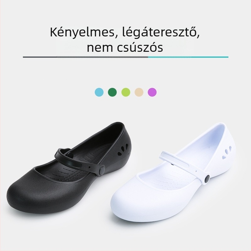 Platina elegáns nyári kerek fejű, alacsony szárú, kényelmes nővércipő, anyacipő, szandál, szandál raktáron 112