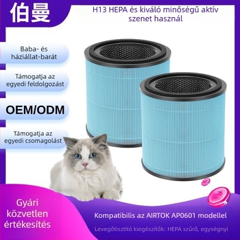 Alkalmas Airtok Ap0601 modell légtisztító tartozékokhoz Heap Filter légtisztító szűrőelem