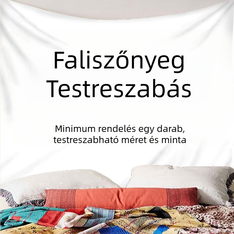 Élénk trópusi zöld növénymintás gobelin hálóterem hálószoba nappali otthon fal háttér dekoratív gobelin