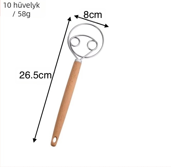 Tésztakeverő lisztkeverő rozsdamentes acél tekercs kézi tésztakeverő tésztatekercs tésztakeverő bot tésztakeverő műtárgy