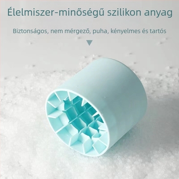60‑kamrás szilikon jégforma, 3D jégkészítő tálca, könnyű leválasztás, jég tároló doboz, kerek jégkockák