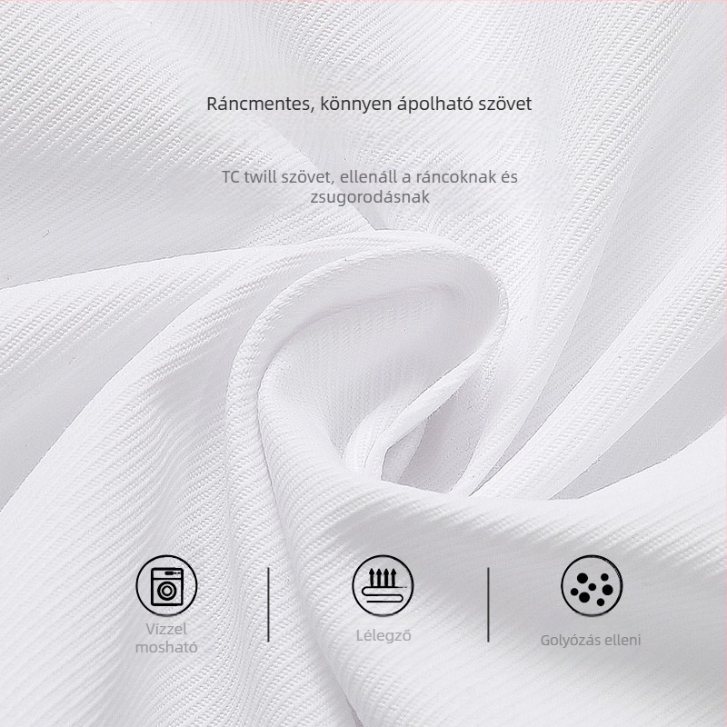 Férfi plus size hosszú ujjú ing Plus size extra large férfi fehér bő business hosszú ujjú ing