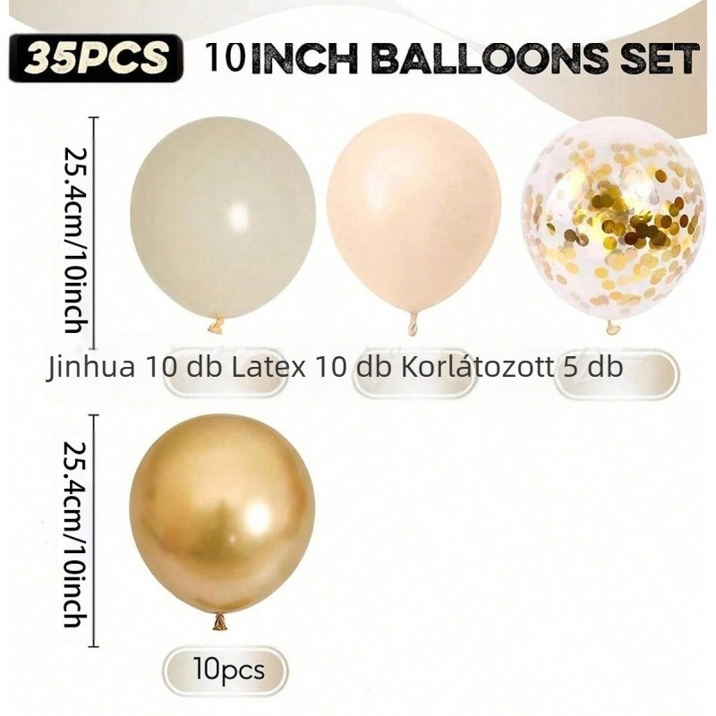 35 db-os retro homokfehér bőrszínű lufi szett születésnapi lufi kompozíció esküvői dekoráció bál party latex lufi