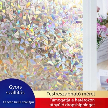 3D lézeres napvédő üvegmatrica PVC amerikai üvegmatrica fürdőszobai kukucskálásgátló üvegfólia elektrosztatikus ablakpapír