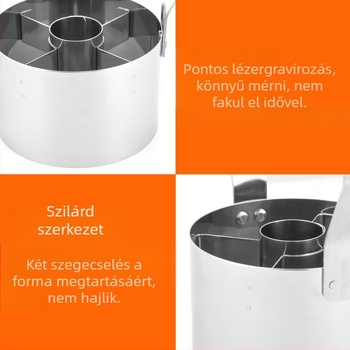430 rozsdamentes acél torta keksz forma nagykereskedelmi fánk vágó forma puha fogantyúval kerek konyhai sütőprés
