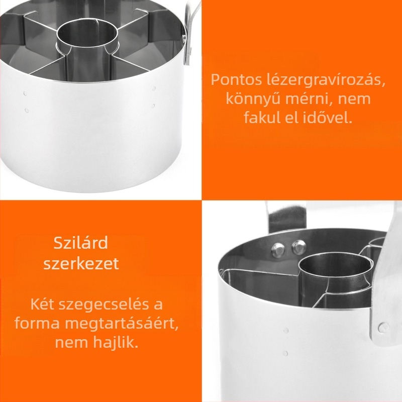 430 rozsdamentes acél torta keksz forma nagykereskedelmi fánk vágó forma puha fogantyúval kerek konyhai sütőprés