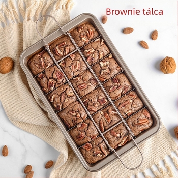 raktáron 18 db fehér, tömör aljú, négyzet alakú, tapadásmentes kenyérsütő forma, süteménysütő eszközök, brownie tepsi